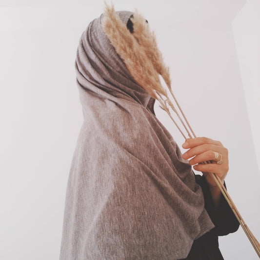 Hijab Jersey Premium Gris