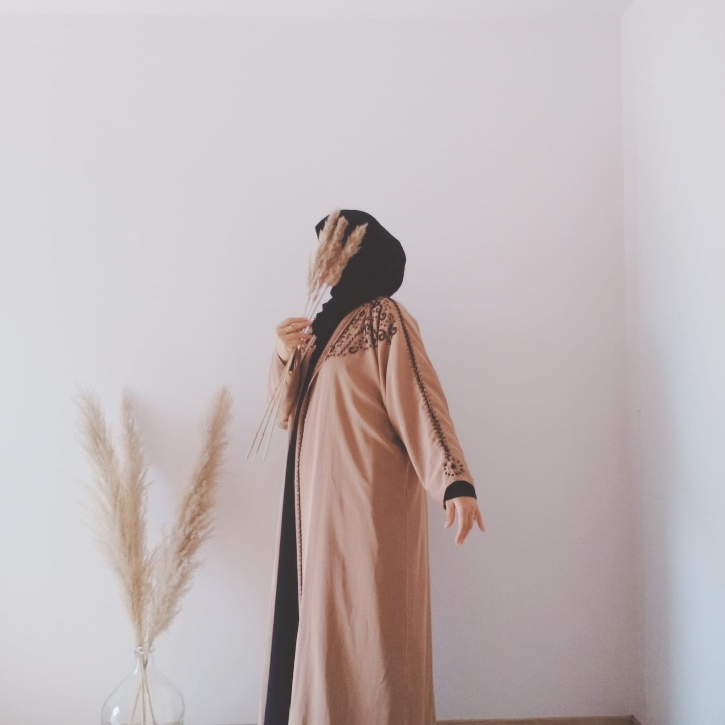 Abaya Longue Beige