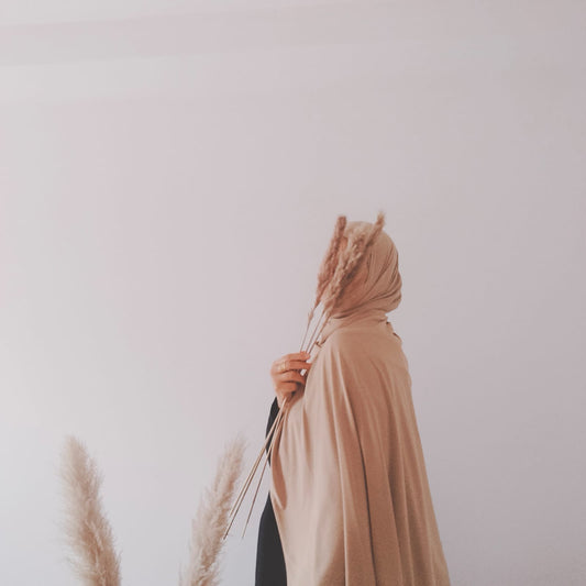 Hijab Jersey Luxueux Beige