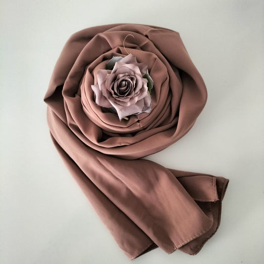 Hijab en Soie de Médine Taupe