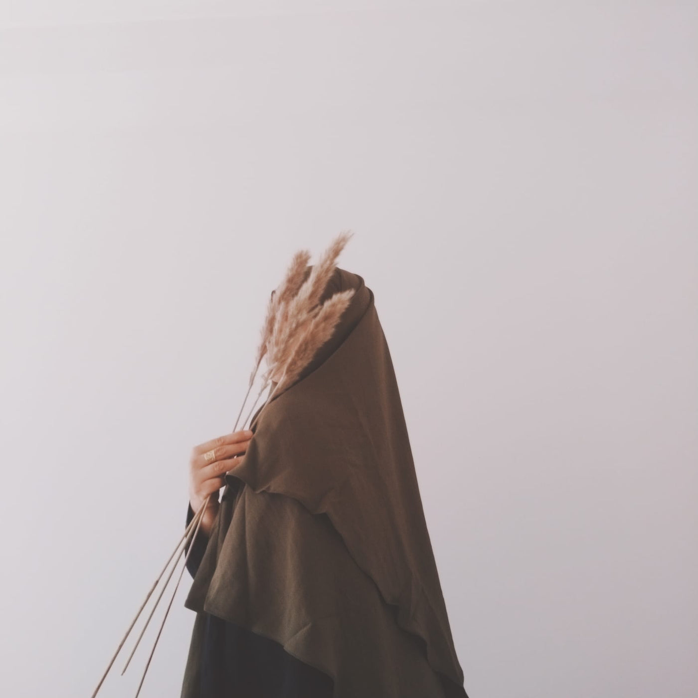 Khimar 2 Voiles Marron