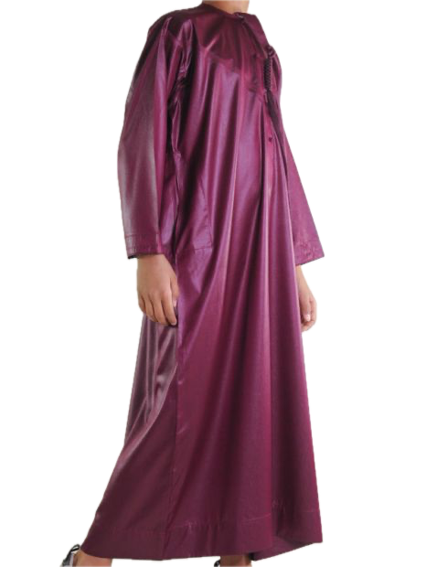 Qamis Bordeaux Satiné Enfant